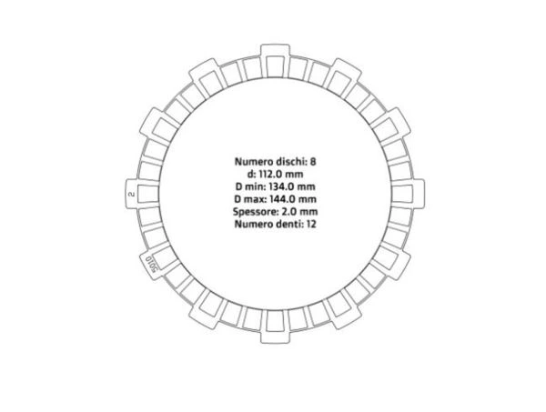 NRTEAM Kupplung Reibbelag (Beta (18-24))