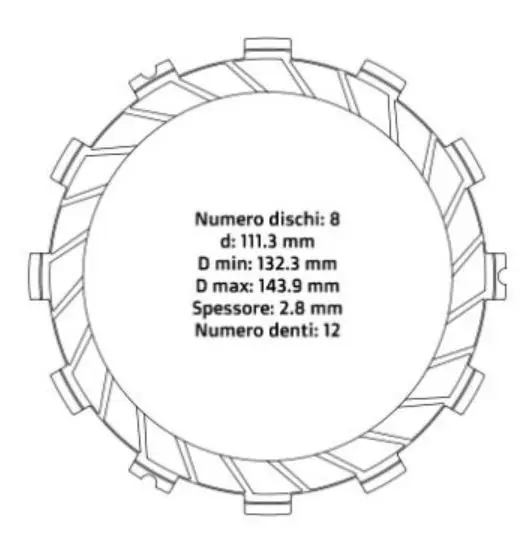 NRTEAM Kupplung Reibbelag